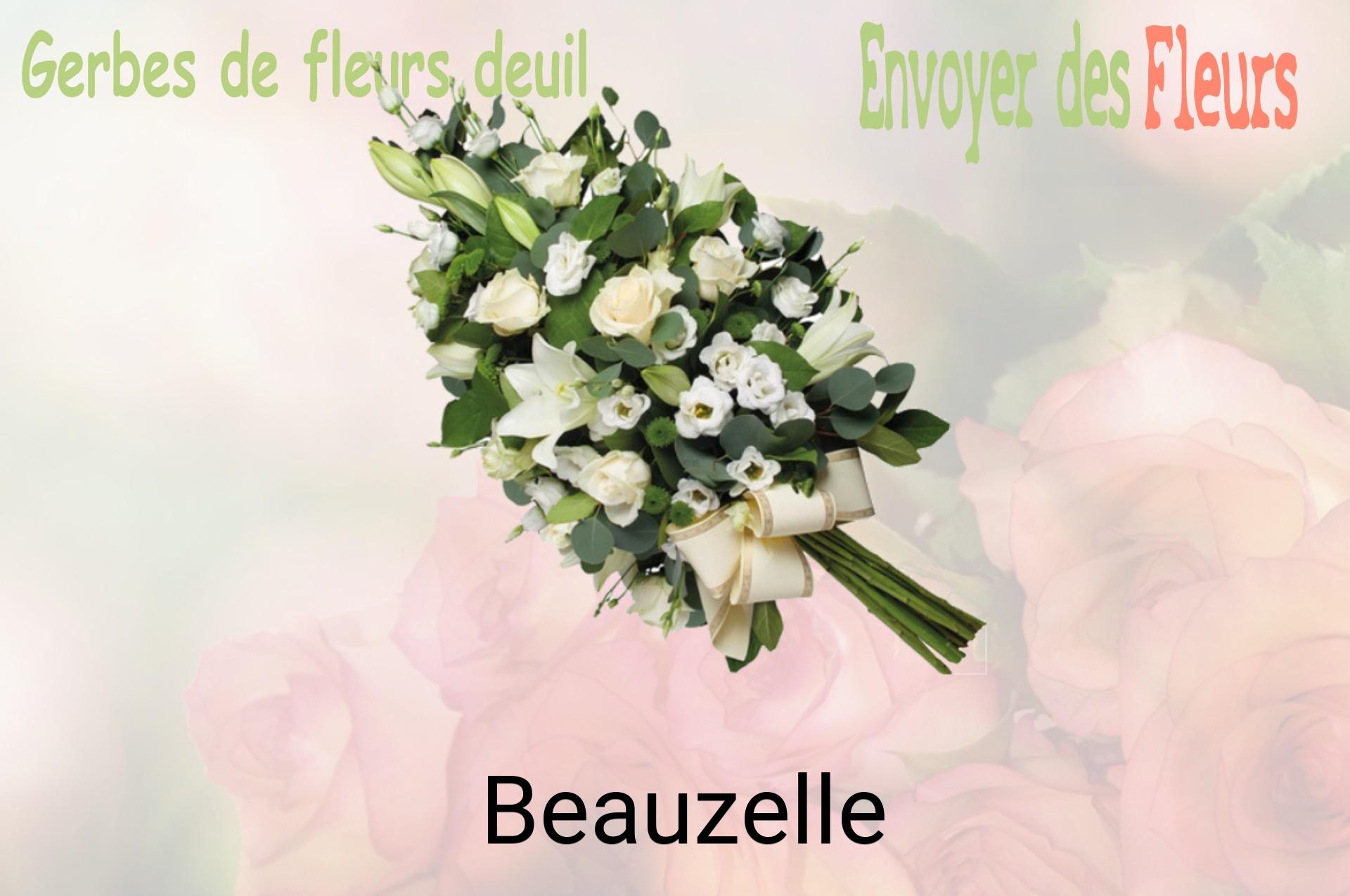 Gerbe de fleurs de deuil livrée à Beauzelle